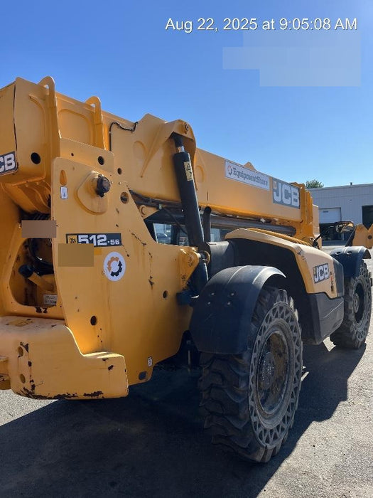 2020 JCB 512-56 Canopy, 74Hp, Solid Tires, Work Lights, Beacon, Aux Hydraulics, Back up Alarm, Lifting Eye, ES Decals