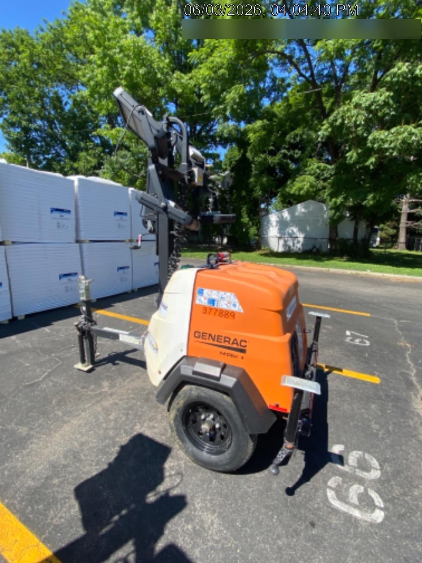 2023 Generac MLT2 Diesel, Flex Switch 120V Input, Powerzone Controller, 
(4) 320W LED Lights, 4kW Generator, 39.9 Gal Fuel Tank, 2" Ball, T3