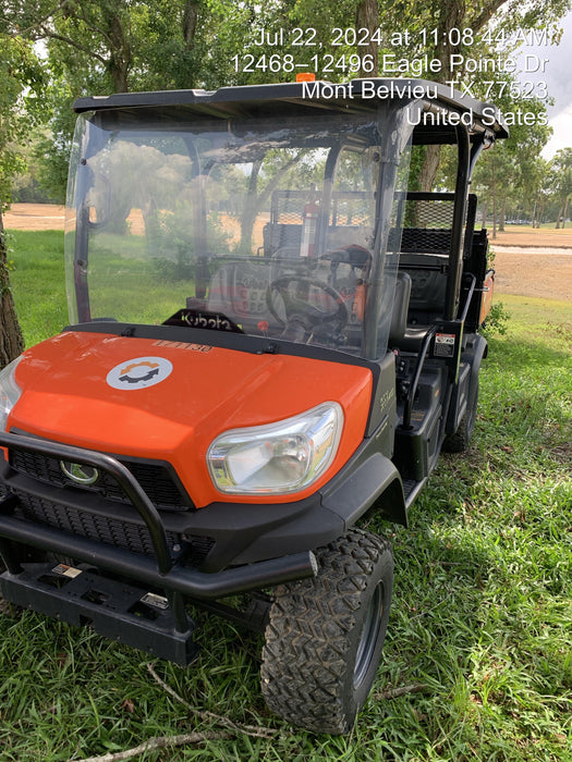 2021 Kubota RTV-X1140W-H Plastic Canopy, Windshield Acrylic Clear, LED Strobe Light, Wire Harness Kit, Back up Alarm