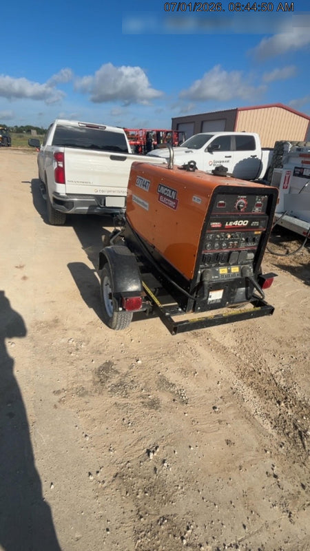 2022 Lincoln Electric LE400 Kubota V1505, Trlr, Cable Rack, Light Kit, ES Decals, T3