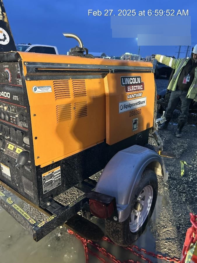 2022 Lincoln Electric LE400 Kubota V1505, Trlr, Cable Rack, Light Kit, ES Decals, T3