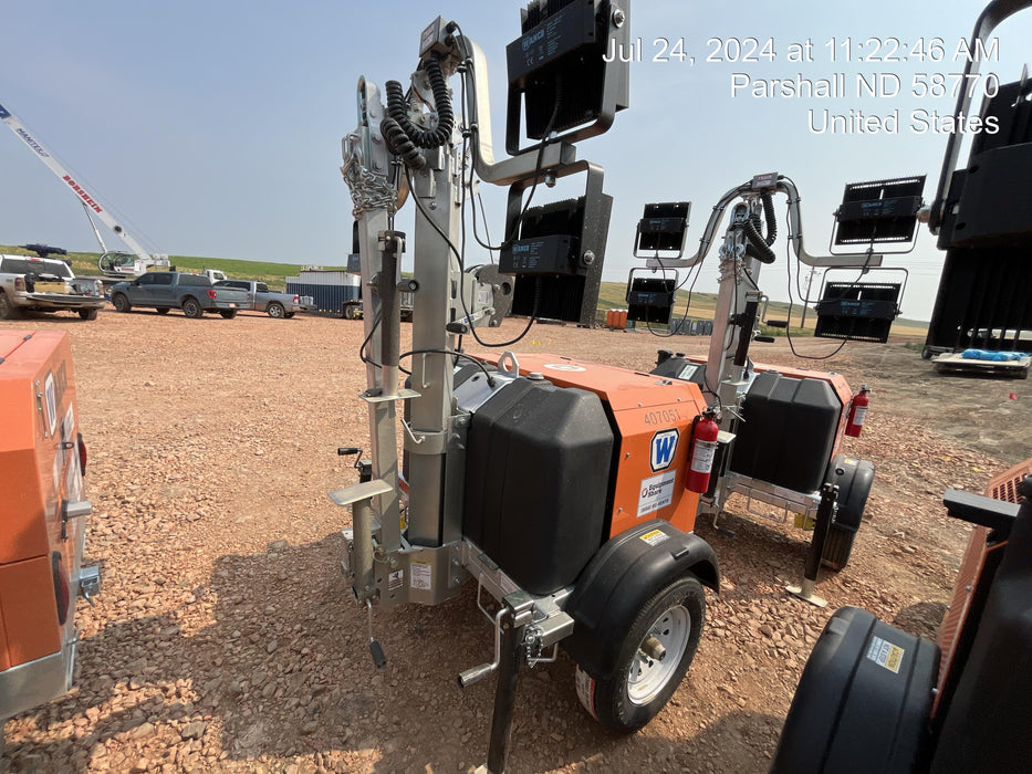 2024 Wanco WLTT-4MM4K Diesel, Deep Sea Controller, Shore Power Plug, Auto Start, (4) 350W LED Floodlights, 4kW Generator, 60 Gal Fuel Tank, 2" Ball, T3