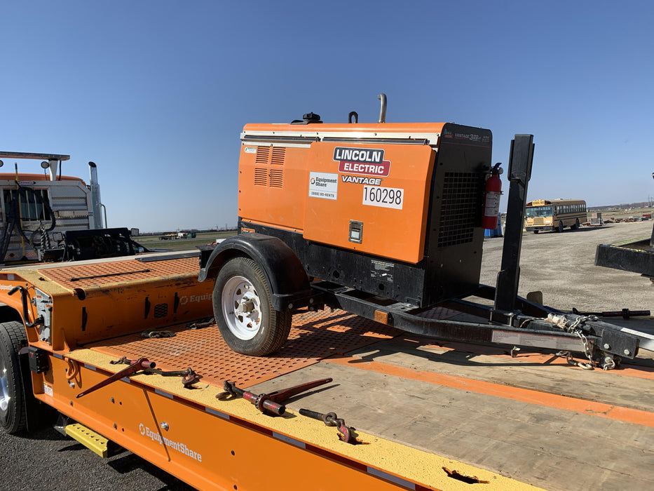 2021 Lincoln Electric Vantage 322 Vantage 322 Ready Pak 3 w/ Decals, ORANGE (includes trailer, cable rack, fender light kit) NO Telematics