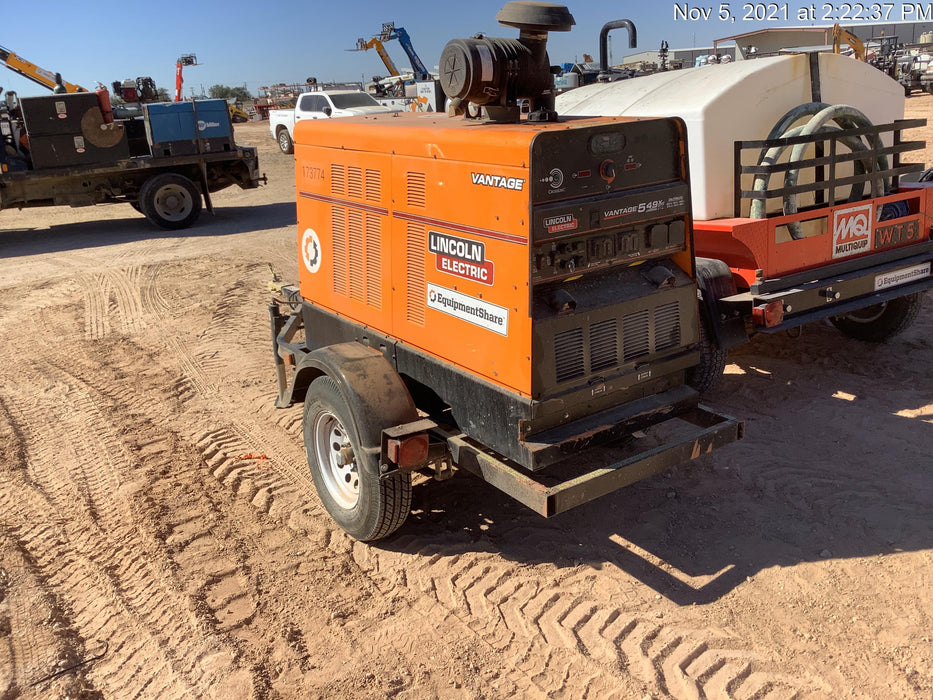 2021 Lincoln Electric Vantage 549X Ready Pak 3, ORANGE (includes trailer, cable rack, fender light kit)