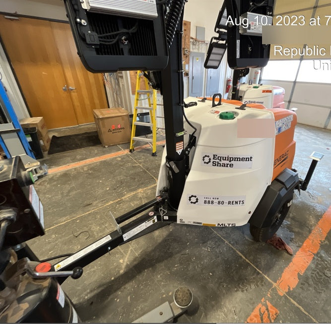 2023 Generac MLT2 Diesel, Flex Switch 120V Input, Powerzone Controller, (4) 320W LED Lights, 4kW Generator, 39.9 Gal Fuel Tank, 2" Ball, T3