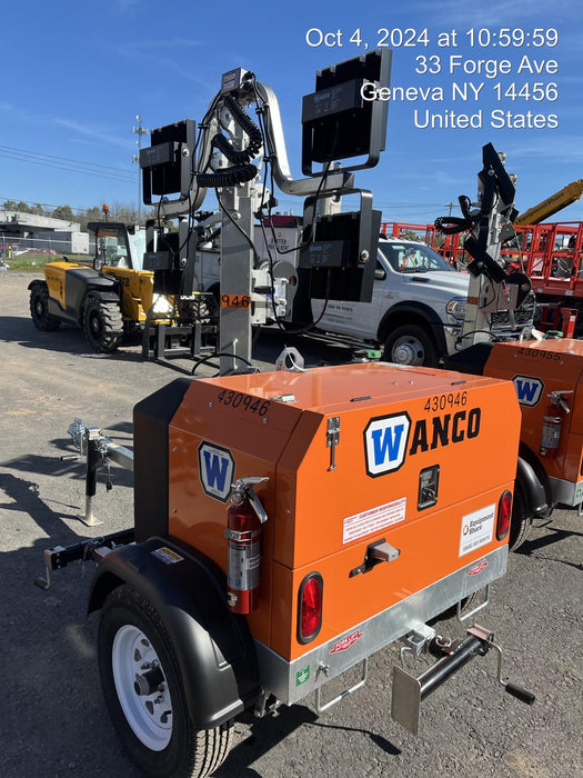 2024 Wanco WLTT-4MM4K Diesel, Deep Sea Controller, Shore Power Plug, Auto Start, (4) 350W LED Floodlights, 4kW Generator, 60 Gal Fuel Tank, 2" Ball, T3