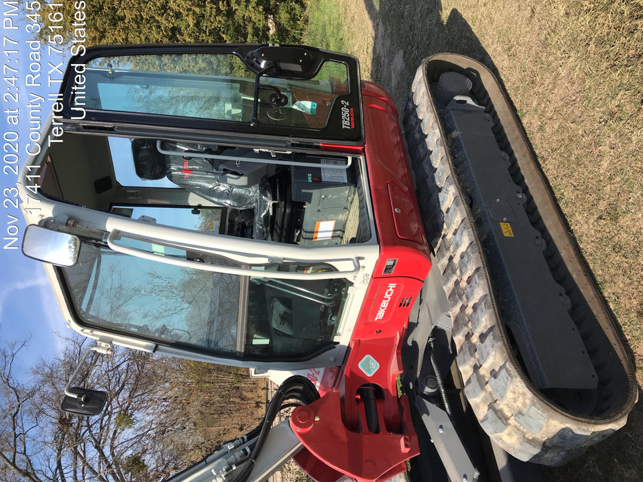 2020 Takeuchi TB250-2C Cab/Heat/Air, Rubber Tracks, Manual TAG QC