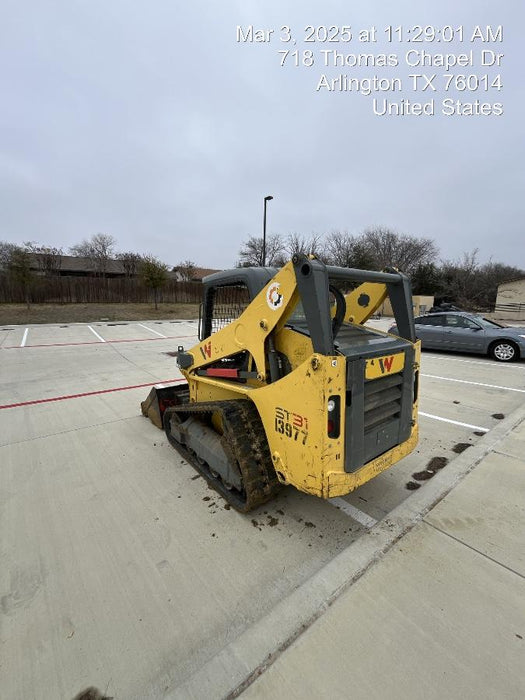 2018 Wacker Neuson ST31 ST31 8k Tracked Skid Loader, Canopy, 2 speed, Bucket Leveling , Selectable EH Controls, Variable speed fan, Cyclonic precleaner, 75" Bucket LP w/ smooth bolt on edge