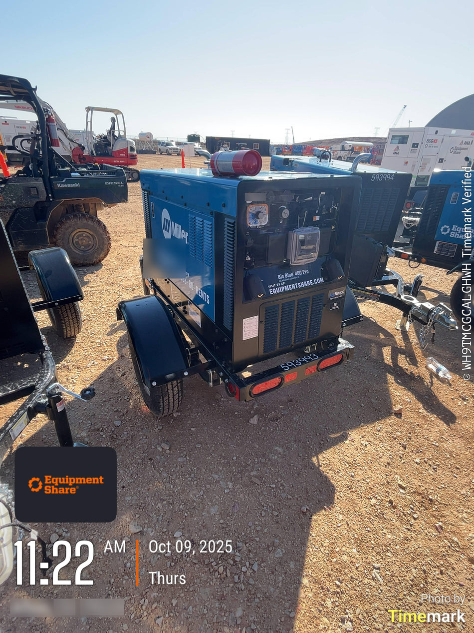 2025 MILLER ELECTRIC BIG BLUE 400