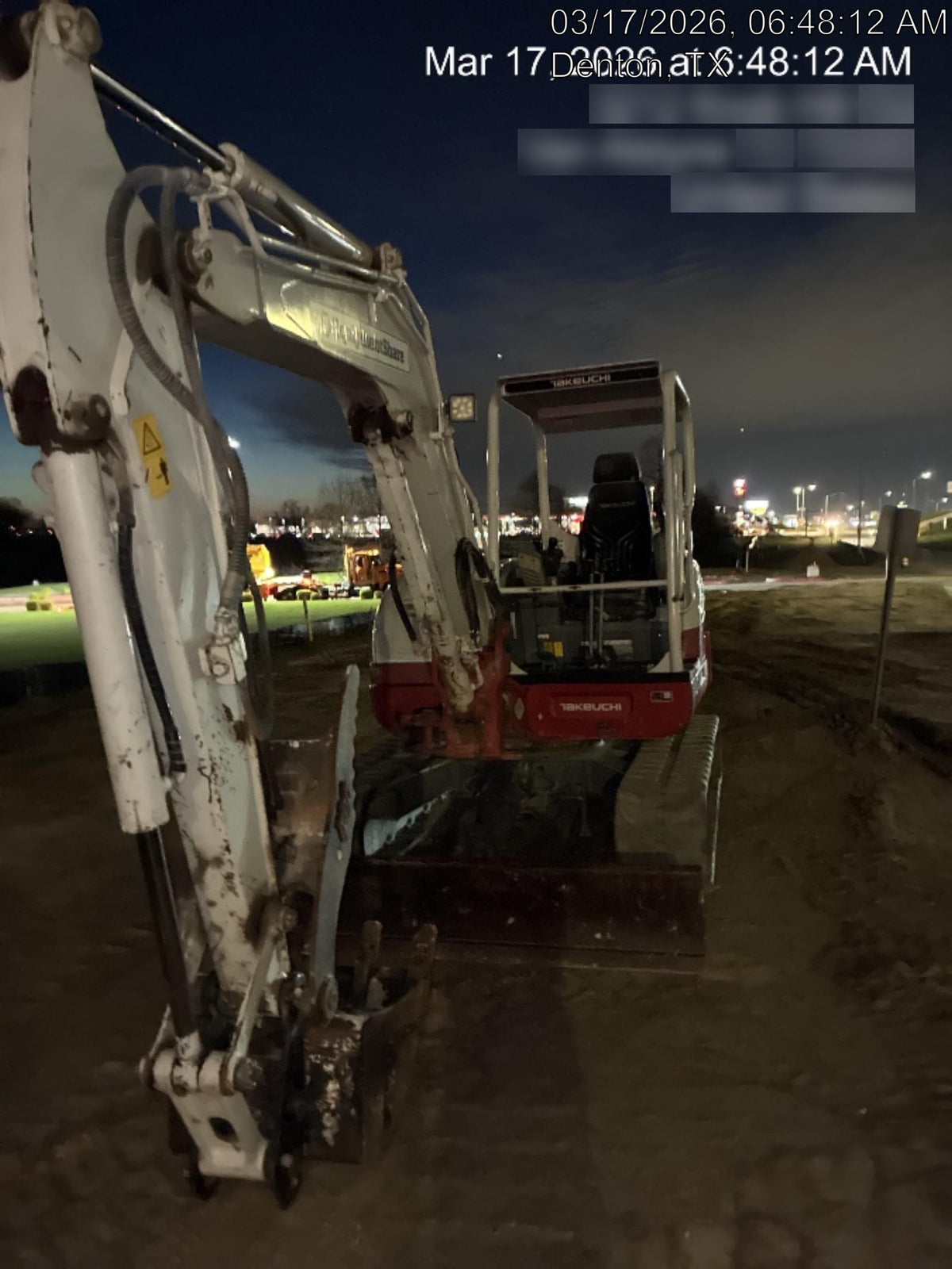 2019 Takeuchi TB260 Takeuchi TB260 Canopy w/Rubber Tracks, Auxiliary Hydraulics, Standard Blade, Manual QC
