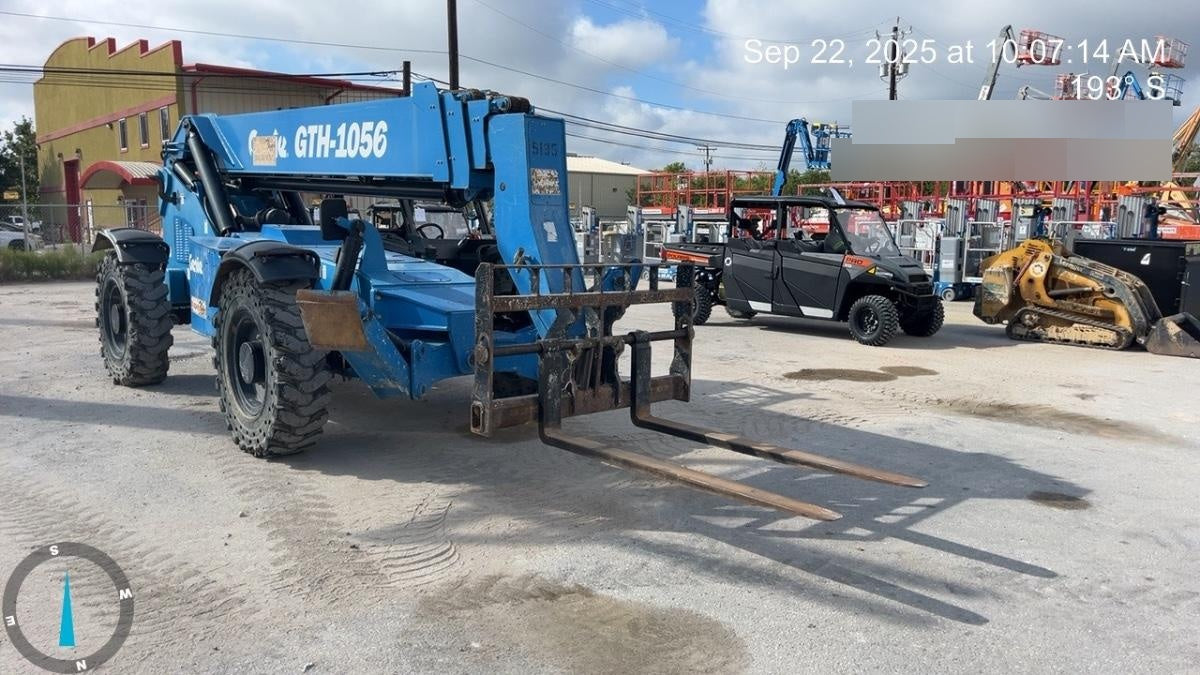 2017 Genie GTH-1056 Genie GTH1056, Solid Tires, 60" carriage, Open ROPS