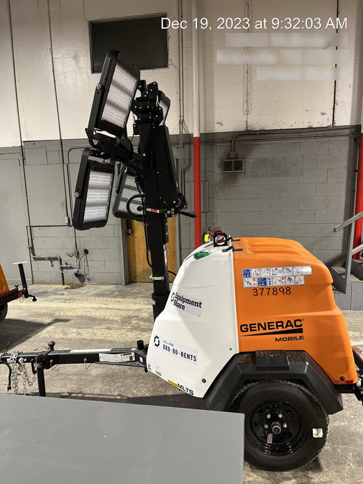 2023 Generac MLT2 Diesel, Flex Switch 120V Input, Powerzone Controller, 
(4) 320W LED Lights, 4kW Generator, 39.9 Gal Fuel Tank, 2" Ball, T3