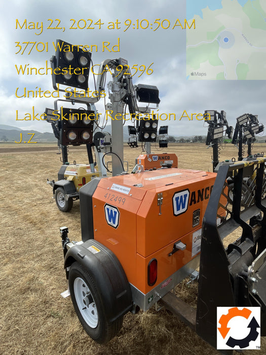 2024 Wanco WLTT-4MM4K Diesel, Deep Sea Controller, Shore Power Plug, Auto Start, (4) 350W LED Floodlights, 4kW Generator, 60 Gal Fuel Tank, 2" Ball, T3