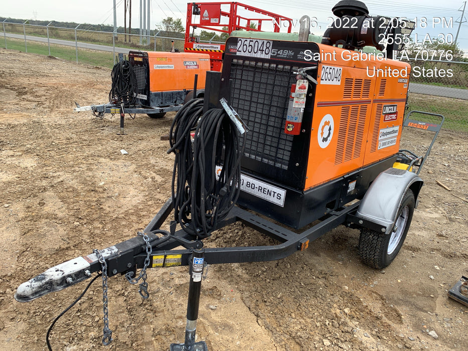 2022 Lincoln Electric Vantage 549X Crosslink Technology, Trailer Mounted, ES Decals, T3