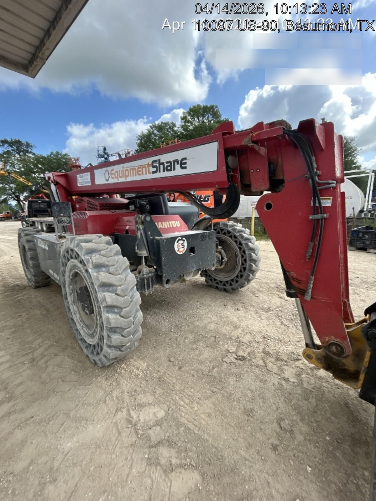 2018 Manitou MTA8044 MTA 8044 - 74 HP T4, Canopy, Worklights/Strobe, Beacon, 66" Carriage, 48" Forks, Solid Tires, Lift Hook, Aux Hydraulics