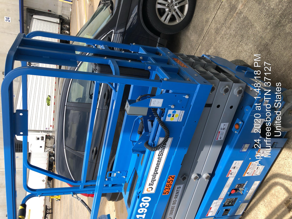 2019 Genie GS-1930 Fixed Rails with Chain Entry