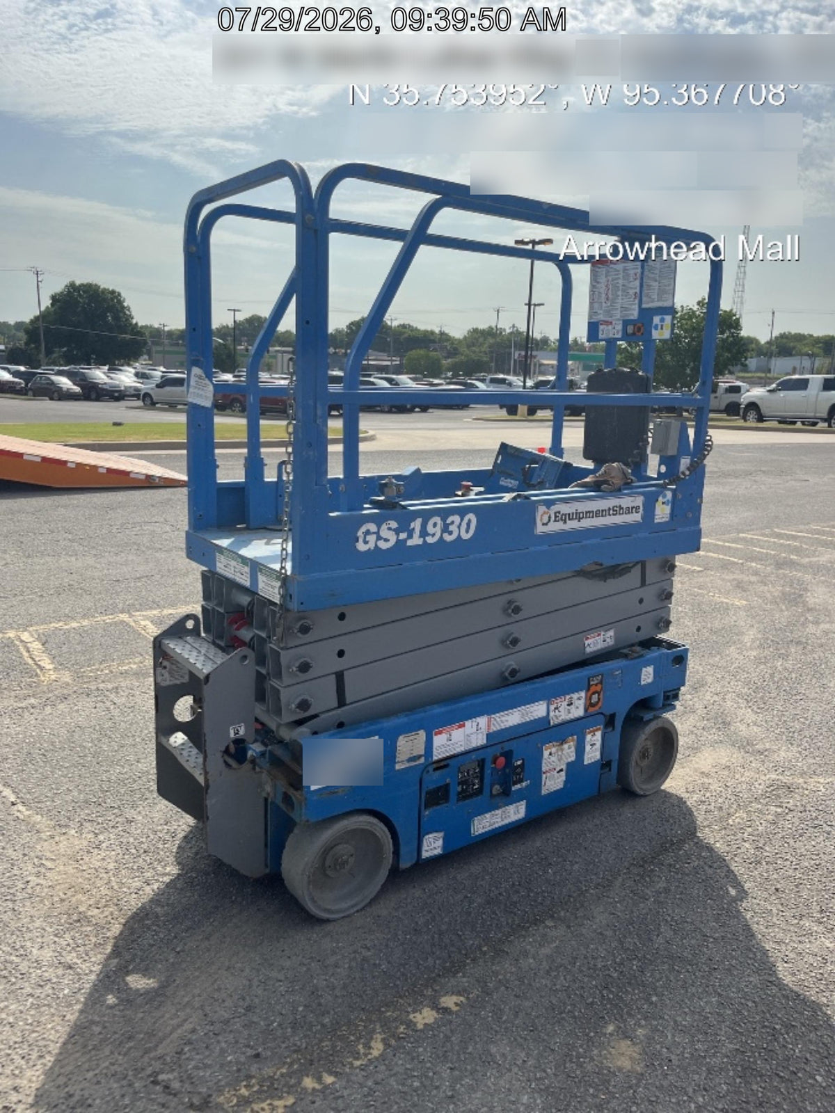 2019 Genie GS-1930 Fixed rails with chain Entry