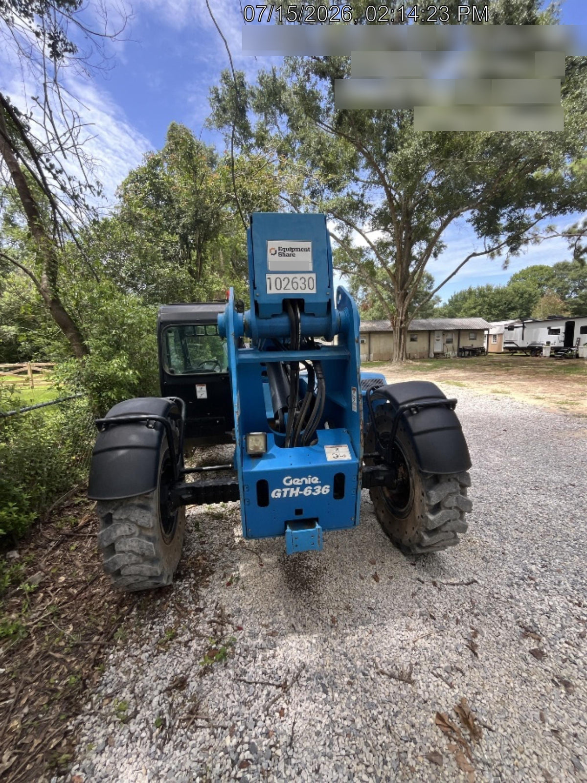 2020 Genie GTH-636 Cab/Heat/Air, Solid Tires, Work Lights, Beacon, Aux Hydraulics, Back up Alarm
