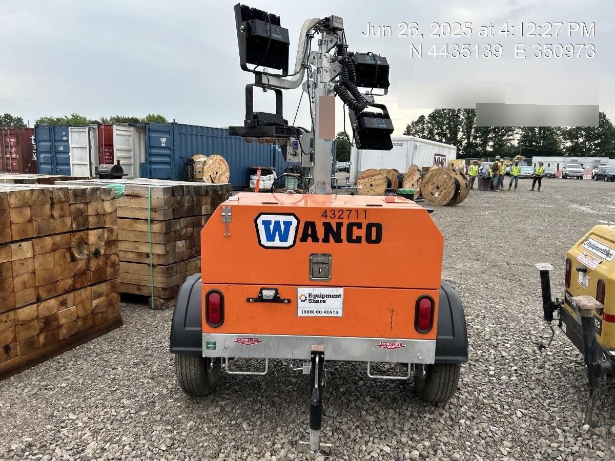 2024 Wanco WLTT-4MM4K Diesel, Deep Sea Controller, Shore Power Plug, Auto Start, (4) 350W LED Floodlights, 4kW Generator, 60 Gal Fuel Tank, 2" Ball, T3