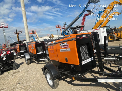 2022 Lincoln Electric LE400 Kubota V1505, Trlr, Cable Rack, Light Kit, ES Decals, T3