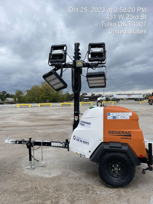 2023 Generac MLT2 Diesel, Flex Switch 120V Input, Powerzone Controller, (4) 320W LED Lights, 4kW Generator, 39.9 Gal Fuel Tank, 2" Ball, T3