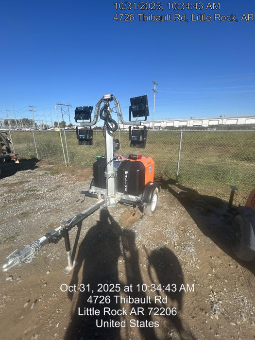 2024 Wanco WLTT-4MM4K Diesel, Mitsubishi L2E, 9.0HP @1800 rpm, Deep Sea Controller, Shore Power Plug, Auto Start, (4) 350W LED Floodlights, 4kW Generator, 60 Gal Fuel Tank, 2" Ball, T3