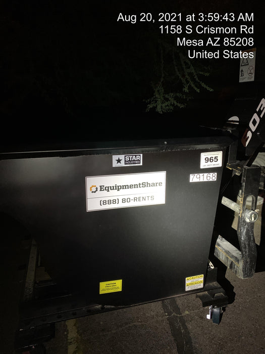 2020 STAR INDUSTRIES M-1820 - Self-Dump Hopper