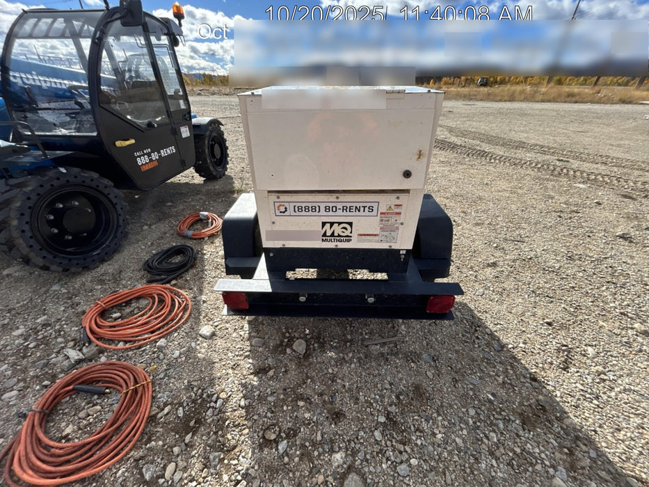 2020 Multiquip DLW400ESA4 400 amp Welder, 14kW, 120/240V, T4F Kubota, Trailer