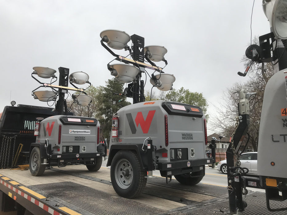 2019 Wacker Neuson LTV6L-MH Mobile Light Tower w/Fuel Level Sensor Installed