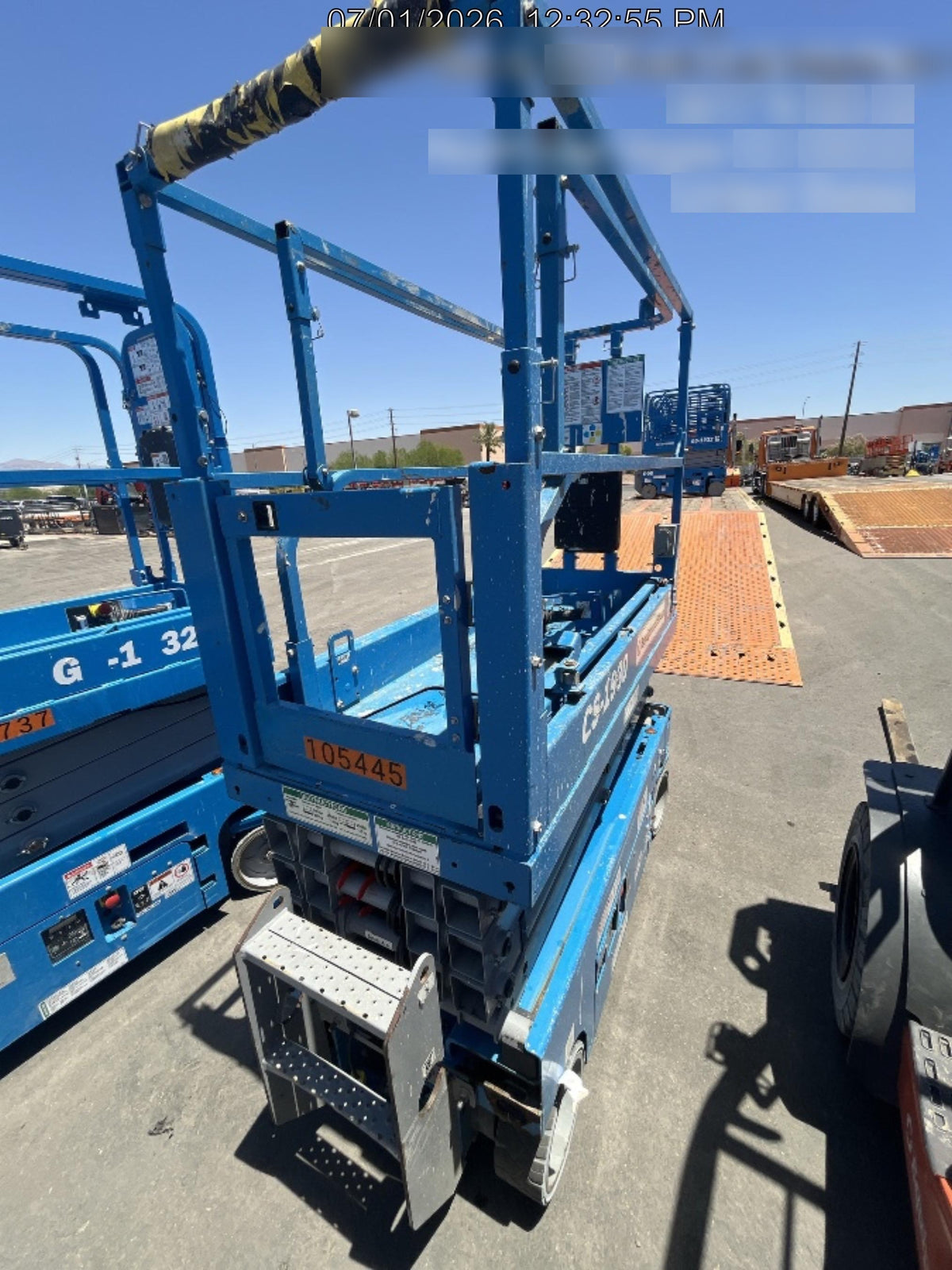 2020 Genie GS-1930 Solid Non Marking Tires, Beacon, Folding rails with half height swing gate, 800W Inverter