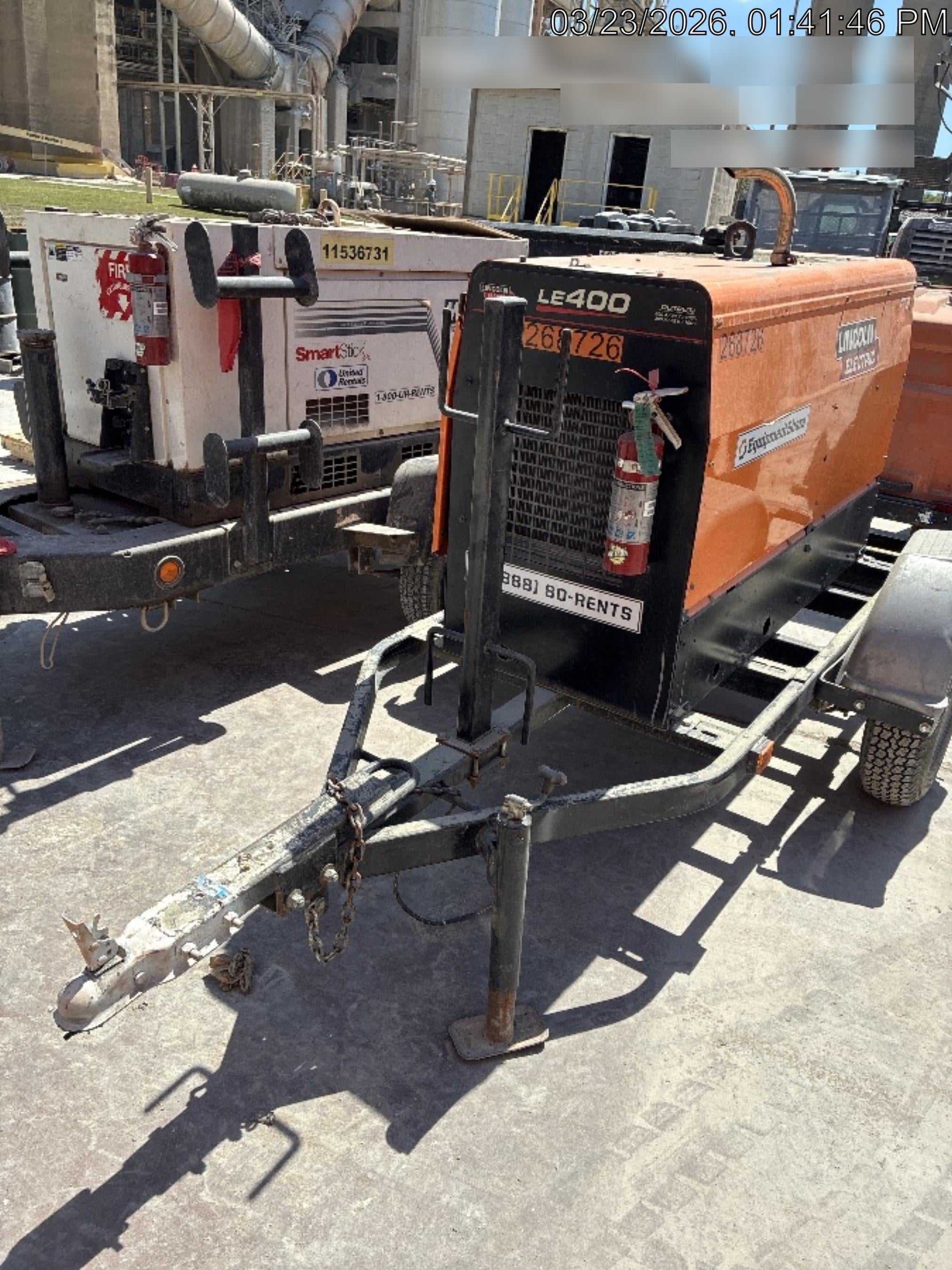 2022 Lincoln Electric LE400 Kubota V1505, Trlr, Cable Rack, Light Kit, ES Decals, T3