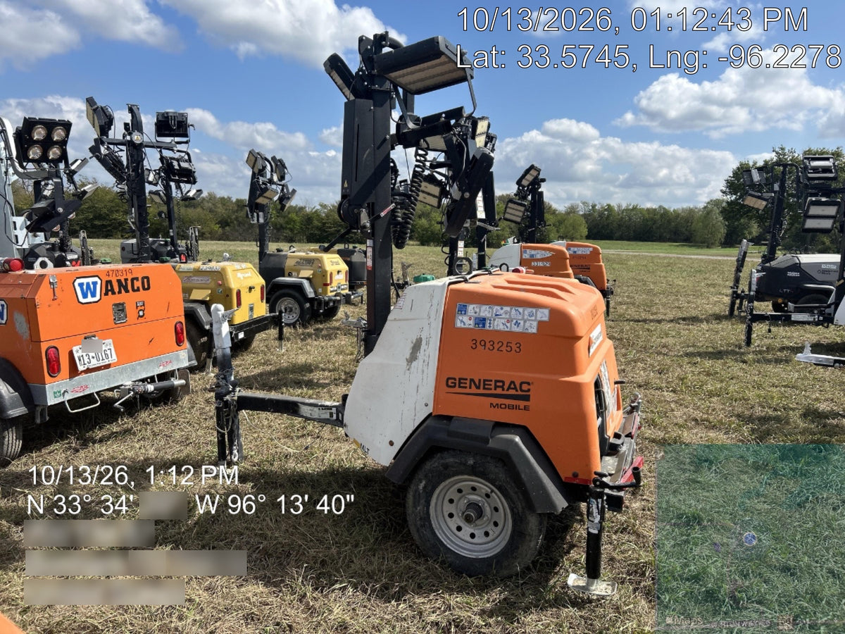2024 Generac MLT2 Diesel, Flex Switch 120V Input, Powerzone Controller, 
(4) 320W LED Lights, 4kW Generator, 39.9 Gal Fuel Tank, 2" Ball, T3