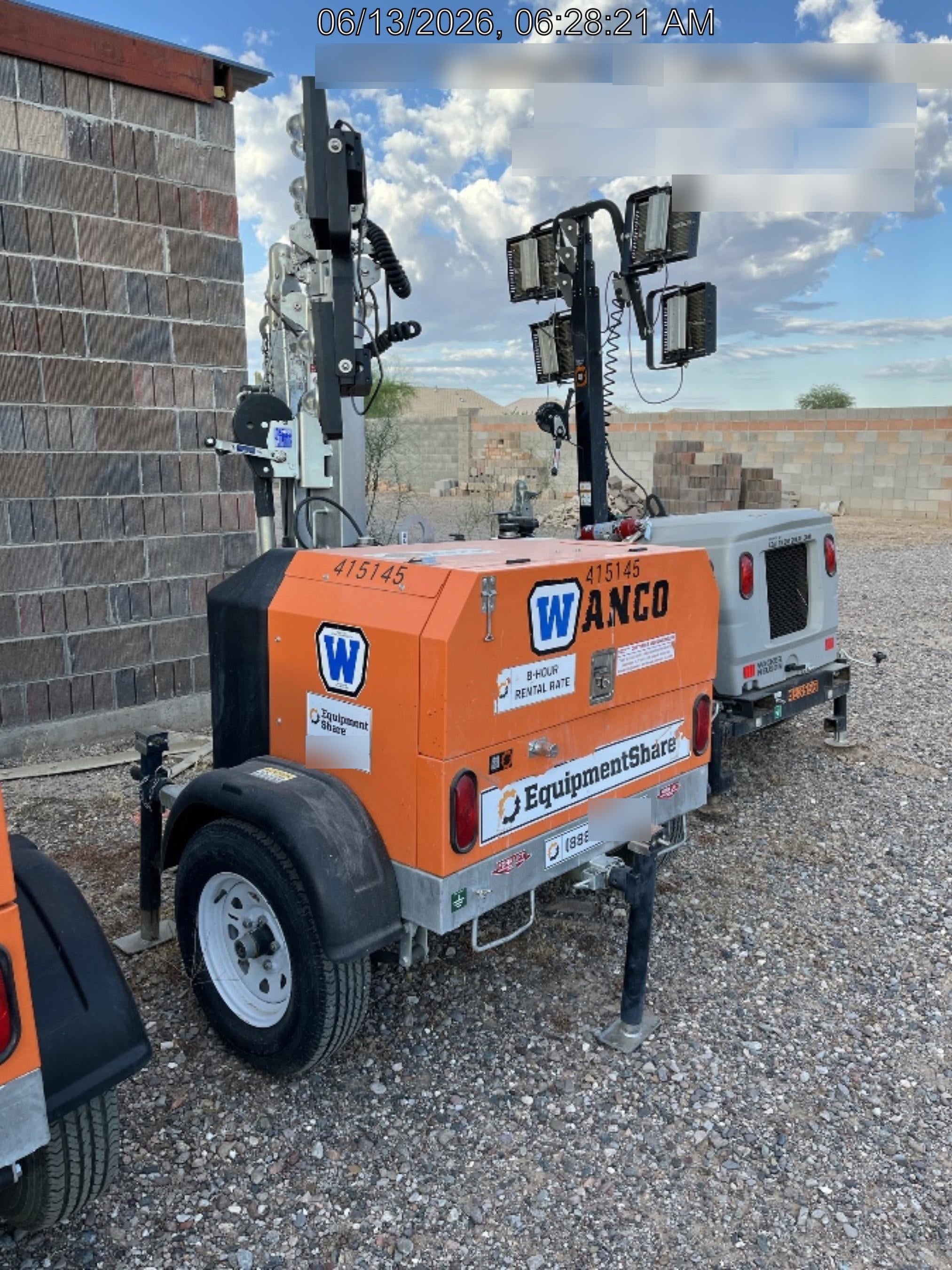 2024 Wanco WLTT-4MM4K Diesel, Deep Sea Controller, Shore Power Plug, Auto Start, (4) 350W LED Floodlights, 4kW Generator, 60 Gal Fuel Tank, 2" Ball, T3
