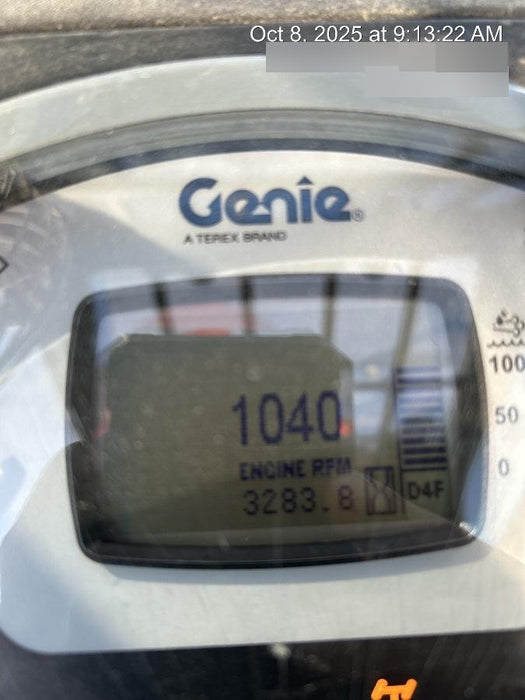 2019 Genie GTH-1056 6' Forks* Genie GTH-1056 w/Enclosed Cab w/HVAC, Work Lights, Solid Tires, Beacon, 60" Carriage and Forks