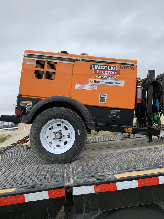 2021 Lincoln Electric Vantage 322 Vantage 322 Ready Pak 3 w/ Decals, ORANGE (includes trailer, cable rack, fender light kit) NO Telematics