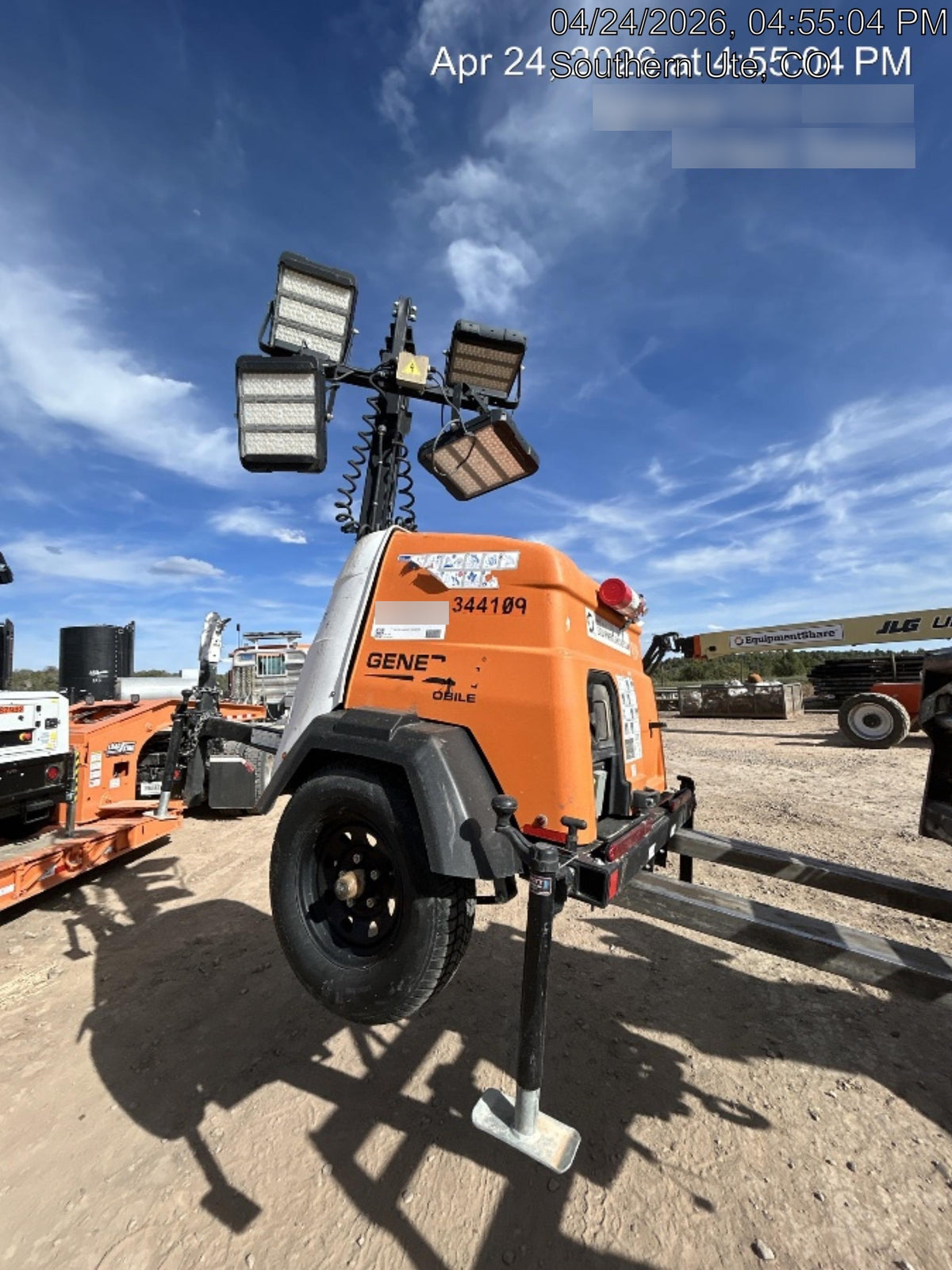2023 Generac MLT2 Diesel, Flex Switch 120V Input, Powerzone Controller, (4) 320W LED Lights, 4kW Generator, 39.9 Gal Fuel Tank, 2" Ball, T3
