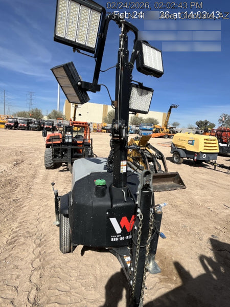 2024 Wacker Neuson LTT4 Diesel, Kohler KDW702, Deep Sea Controller, Auto Start, LED 320W, Bypass Outlet, T3