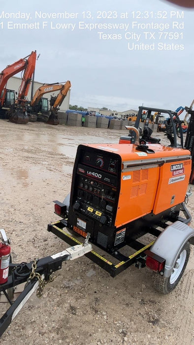 2022 Lincoln Electric LE400 Kubota V1505, Trlr, Cable Rack, Light Kit, ES Decals, T3