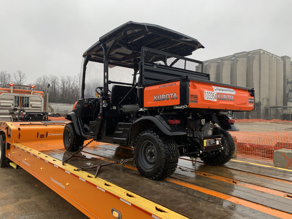Kubota RTV-X1140W-H 4WD utility cart -LED strobe -Windshield tempered glass -Plastic canopy -Wire harness kit -Backup alarm