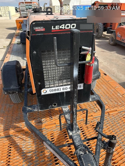 2022 Lincoln Electric LE400 Kubota V1505, Trlr, Cable Rack, Light Kit, ES Decals, T3