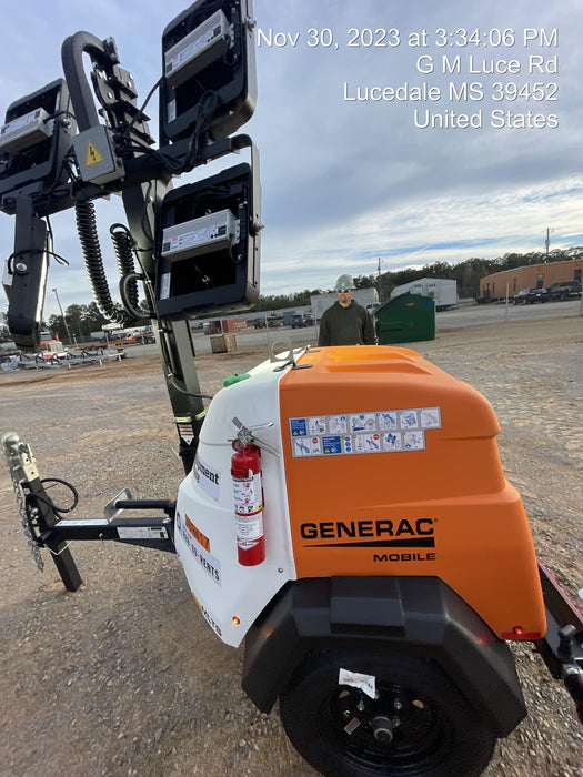 2023 Generac MLT2 Diesel, Flex Switch 120V Input, Powerzone Controller, 
(4) 320W LED Lights, 4kW Generator, 39.9 Gal Fuel Tank, 2" Ball, T3