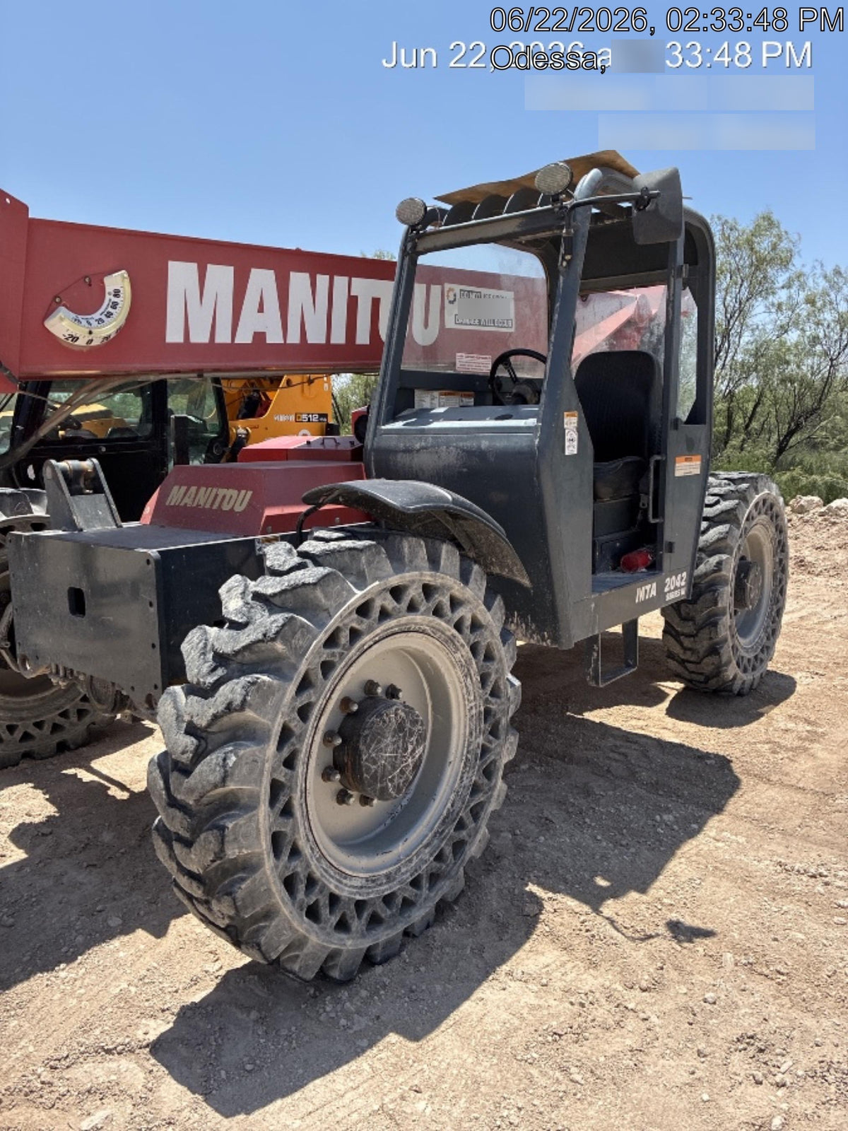 2018 Manitou 12042 Manitou MTA 12042, Solid Tires, 66" Carriage, Open ROPS, Flashing Beacon and Work Light Package