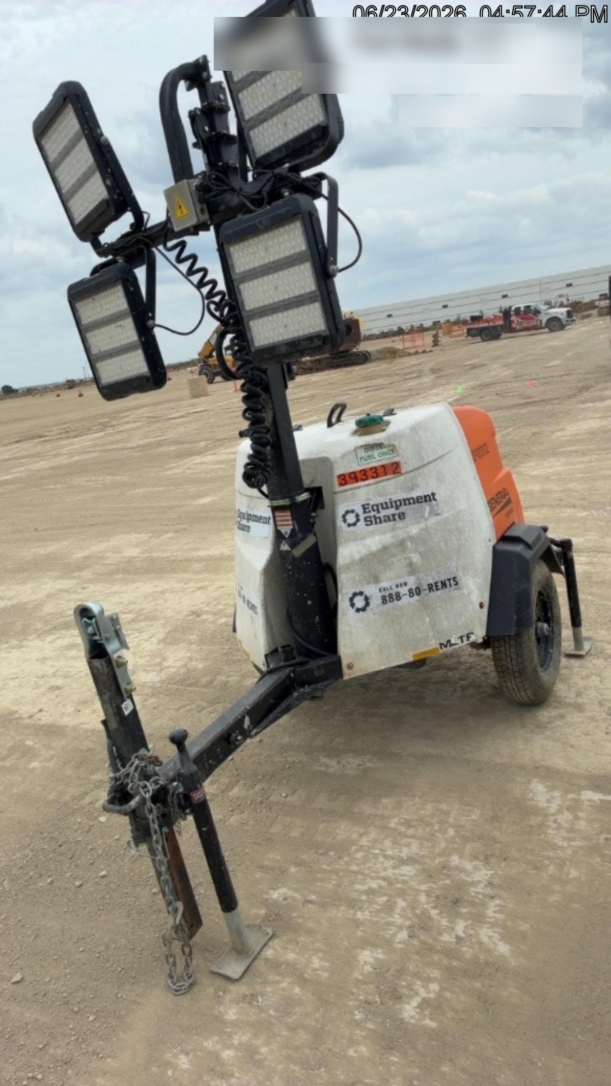 2024 Generac MLT2 Diesel, Flex Switch 120V Input, Powerzone Controller, 
(4) 320W LED Lights, 4kW Generator, 39.9 Gal Fuel Tank, 2" Ball, T3
