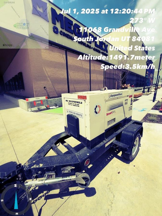 2020 Multiquip DLW400ESA4 400 amp Welder, 14kW, 120/240V, T4F Kubota, Trailer