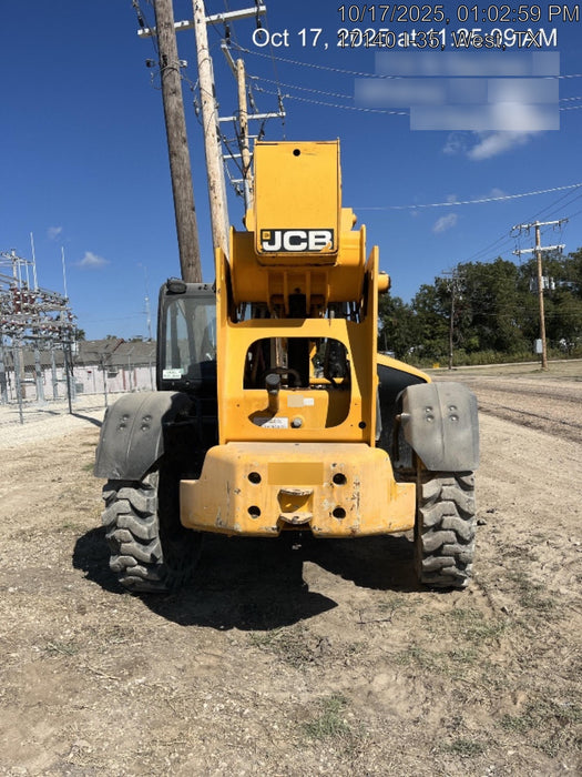 2019 JCB 510-56 Open ROPS, 74 HP, Solid Tires, Worklights, Beacon, Aux Hydraulics, Lifting Eye 66" Carriage/60" Forks