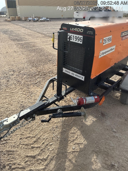 2022 Lincoln Electric LE400 Kubota V1505, Trlr, Cable Rack, Light Kit, ES Decals, T3