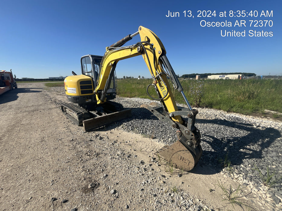 2019 Wacker Neuson EZ53 Wacker Neuson EZ53 Enclosed Cab, Rubber Tracks, Long Dipperstick, T4, VDS, Hydraulic Thumb