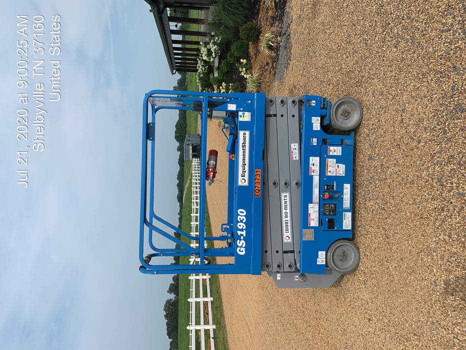 2020 Genie GS-1930 Fixed rails with chain entry gate - Pre A92.20