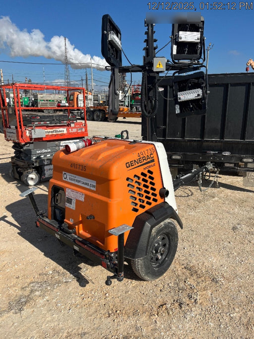 2025 Generac MLTS-4 Diesel, Mitsubishi L2E, 7.1 hp @1800 rpm, Flex Switch 120V Input, Powerzone Controller, (4) 320W LED Lights, 4kW Generator, 39.9 Gal Fuel Tank, 2" Ball, ES Decals