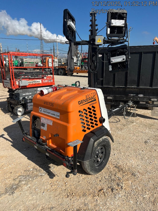 2025 Generac MLTS-4 Diesel, Mitsubishi L2E, 7.1 hp @1800 rpm, Flex Switch 120V Input, Powerzone Controller, (4) 320W LED Lights, 4kW Generator, 39.9 Gal Fuel Tank, 2" Ball, ES Decals
